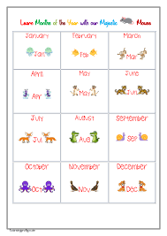 Months Of The Year Months Of The Year Chart Chart Lessons For Kids