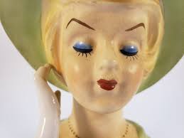 Vintage 6 Lefton 1736 Head Vase