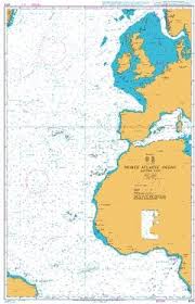 British Admiralty Nautical Chart 4014 North Atlantic Ocean