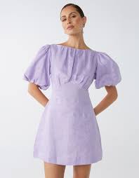 Elsa Linen Dress By Lover Online The Iconic Australia