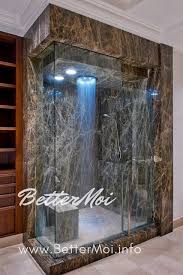 حجر الرخام ومصابيح Led تخلق تصميم ا مستقبلي ا جذاب ا Bathroom Installation Amazing Showers Beautiful Bathrooms