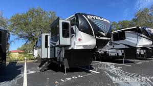 Triple axle fifth wheel rv. Heartland Cyclone Fifth Wheel Toy Hauler Lazydays Rv