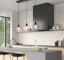 GoYeel 3 -Light Matte Black Modern/contemporary Clear glass Linear Large  Hanging Kitchen island light