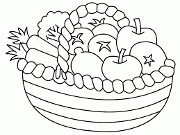 In case you were wondering why i have multiple pages of fruit coloring: Download Or Print This Amazing Coloring Page Fruit Basket To Colour Coloring Pages For Kids And Fruit Coloring Pages Basket Drawing Butterfly Coloring Page