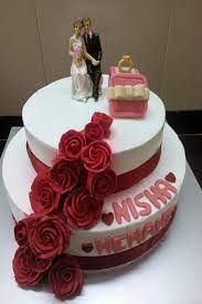 A good number of them are designed with engagement rings with ribbons. Couple Cake For Engagement Engagement Cake Design Engagement Cakes Wedding Cake Images
