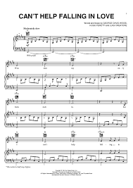 Can T Help Falling In Love Twenty One Pilots аккорды Can T Help Falling In Love Cant Help Falling In Love Sheet Music Piano Music