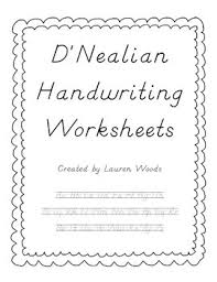 D Nealian Handwriting Worksheets Handwriting Worksheets Cursive Practice Preschool Alphabet Letters