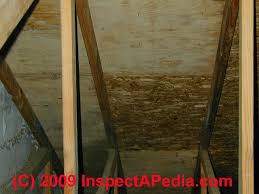 Roof cladding) and as walls in interior work. Framing Sheathing Materials A Photo Guide To Types Age Of Framing Beams Rafters Studs Lumber Sheathing