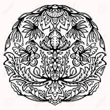 This is an embroidery pattern i traced out of emilie bach's new patterns in old style, first part. Paisley Butterfly Folk Art Graphic Design Element Hand Drawn Gypsy Floral Linocut Block Print Flower Circle Mandala Motif Black Folkloric Clip Art Paper Cutout Bohemian Style Stylized Tattoo Royalty Free Cliparts Vectors