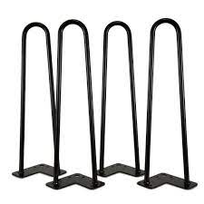 The table legs had a table that is great. Wen 1 2 In Dia 16 In Mid Century Modern Satin Black Hairpin Table Legs 4 Pack Tl16b The Home Depot