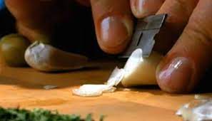 He Had A Wonderful System For Doing The Garlic He Used A Razor And He Would Slice It So Thin It Would Liquify In The Pan W Prison Food Recipe Goodfellas