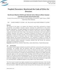 Maybe you would like to learn more about one of these? Pdf Prophet Characters Benchmark For Code Of Ethics For Directors