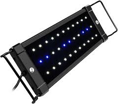 Amazon Com Nicrew Classicled Aquarium Light Fish Tank Light With Extendable Brackets White And Blue Leds Size 12 To 18 Inch 6 Watts Pet Supplies