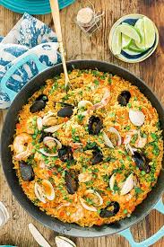 Easy Seafood Paella Espinacas Con Garbanzos Spinach With Chickpeas Welcome By Waiting On Martha Recipe Paella Recipe Seafood Paella Recipe Easy Seafood