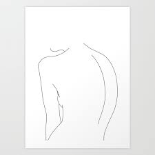 All right reserved about each tutorial by the creator member. Minimal Line Drawing Of Women S Body Alex Art Print By Thecolourstudy Society6