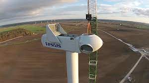 Vestas is the only global energy company dedicated exclusively to wind energy—and to improving business case certainty and reducing the cost of energy for customers. Building A Vestas Wind Turbine Filmed By A Drone Youtube