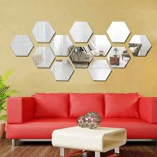 You can decorate your living space easily and quickly without much hassle. 12 Pieces Removable Acrylic Mirror Setting Wall Sticker Decal For Home Living Room Bedroom Decor Middle Hexagon Buy Mirror Sticker Living Room Mirror Sticker Decoration Bathroom Decoration Product On Alibaba Com