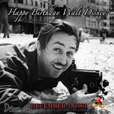 Happy Birthday to Walter Elias Disney, the man behind the mouse!!!