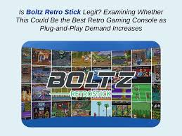 Is Boltz Retro Stick Legit? Examining Whether This Could Be the Best Retro  Gaming Console as Plug-and-Play Demand Increases Intrado