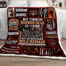Fireman gifts firefighter throws, firefighter promotional gifts, paramedic gifts, ems blanket, and includes the firefighter prayer and emt prayer throw. Proud Retired Firefighter Sofa Throw Blanket Block Of Gear Block Of Gear