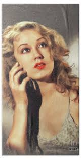 Fay Wray, Vintage Actress #5 Bath Towel by Esoterica Art Agency