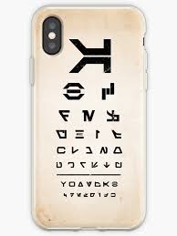 aurebesh eye chart iphone case by sebisghosts