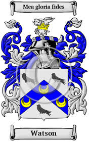 Watson Name Meaning, Family History, Family Crest & Coats of Arms
