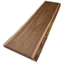 Swaner Hardwood 2 In X 8 12 In X 8 Ft Walnut Live Edge Sawn Board Ol08120096wa The Home Depot Wood Slab Countertop Live Edge Hardwood