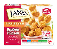 Like a real chicken nugget it is less than a mouthful, not satisfying by itself, and can be warmed up and finished off in. Pub Style Chicken Nuggets Janes Ready For Anything