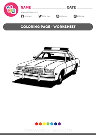 City police car printable coloring page. Coloring Pages For Kids Free Printable Kids Nex