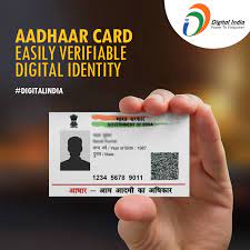 Aadhaar Card Is A 12 Digit Individual Identification Number That Serve As A Proof Of Identity And Address Anywhere In India Digital India Empowerment Identity