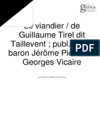 Combien de morts à cause du… Le Viandier