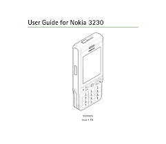 User Guide for Nokia 3230