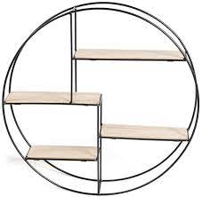 Achetez en toute confiance et sécurité sur ebay! 2 Bibliotheques Murales Rondes Industrielles Lifa Living Lot De 2 Etageres Murale Avec 4 Etageres En Metal Et Bois O55 Cm X 11 Etageres Murales A Epices Pour Cuisine Rangement Et Organisation