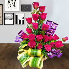 We have special bouquets to mark every milestone, whether it be an 18th birthday, 21st birthday or 50th birthday! Exclusive Flowers N Chocolate Arrangement For 21st Bday To Hyderabad Free Shipping