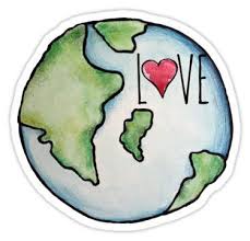 Mother nature paint brushes super simple. Love Earth Day Sticker By Bubbsnugg Lc Earth Drawings Earth Day Drawing Easy Drawings