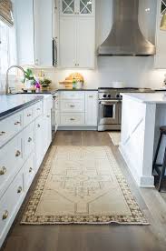 Antique Turkish Oushak Rugs Kitchen Runner Antique Turkish Oushak Rug Runner Modern Farmhouse Interiors Farmhouse Interior French Doors Interior