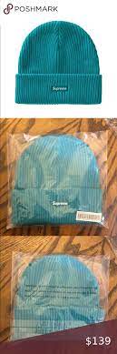 Supreme Wide Rib Beanie Teal Fw20 New Era Beanie Teal Women Accessories Hats