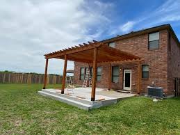 Whether an attached pergola or freestanding option is in your future, we offer the sophisticated designs, including infrared heating systems, automatic rain and wind. Is It Normal For A Freestanding Pergola To Wobble A Little Bit Home Improvement Stack Exchange