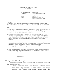 Check spelling or type a new query. Soal Uts Filsafat Ilmu Nov Hendri Ari Wirawan Academia Edu