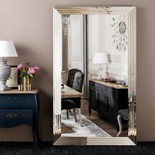 Espejo Biselado Plateado 200x120 Firenze Maisons Du Monde Espejo Biselado Espejos Espejos En La Sala