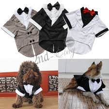 Wedding Clothing Pet Dog Tuxedo Gentleman Suit Formal Party Costume With Bow Tie Dog Tuxedo Puppy Clothes Puppy Costume