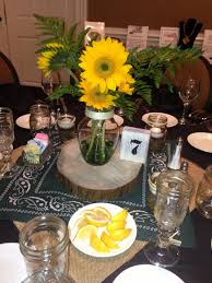 Centerpiece Western Theme Burlap Hoedown Yellow Flowers Candles Table Numbers Table Decorations Western Table Decorations Decor
