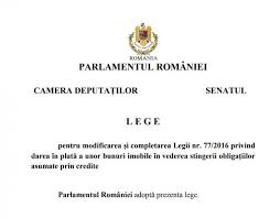 Actul normativ privind darea în plată în cazul locuințelor cumpărate prin programul prima casa este în dezbaterea comisiei de buget. Darea In Plata Modificata In Favoarea Debitorului Apar Insa Noi Probleme
