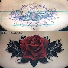 Tribal Tramp Stamp Tattoo Coverup On Woman Pleased With How This Covered Lowerbacktattoos Tribal Tatto Tribal Tattoo Cover Up Cover Tattoo Cover Up Tattoos