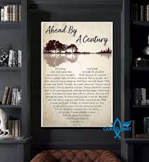 Ahead by a century lyrics. Ahead By A Century Heart Lyrics Poster