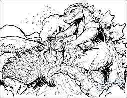 Commish Godzilla Vs Anguirus By Almightyrayzilla On Deviantart Coloring Pages Godzilla Vs Original Godzilla