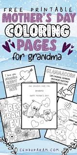 Click the number 1 coloring pages to view printable version or color it online (compatible with ipad and android tablets). Mothers Day Coloring Pages For Grandma Cenzerely Yours