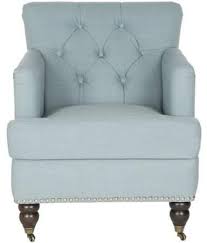 Safavieh Colin Industrial Tufted Club Chair With Casters Walmart Com Tufted Club Chairs Linen Accent Chairs Club Chairs