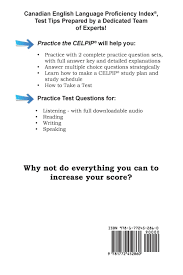 The responses are written in the target language. Celpip Practice Canadian English Language Proficiency Index Program Practice Test Questions Complete Test Preparation Inc Amazon De Bucher